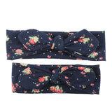 2 Pcs Floral Headwear Baby Girls Head Band Family Mom Kid Headbands Rabbit Ears Turban Hair Band Woman Kid Mother Hair Band E089