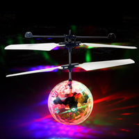 Flying Ball LED Luminous Kid Flight Balls Electronic Infrared Induction Aircraft Remote Control Toys Magic Sensing Helicopter