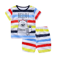 2019 Newborn clothing sets summer baby clothes for boys & girls cotton Lion print baby sets 0-2Y baby child clothes 2PCS