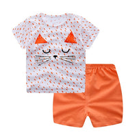 2019 Newborn clothing sets summer baby clothes for boys & girls cotton Lion print baby sets 0-2Y baby child clothes 2PCS