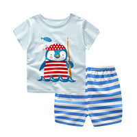 2019 Newborn clothing sets summer baby clothes for boys & girls cotton Lion print baby sets 0-2Y baby child clothes 2PCS