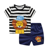 2019 Newborn clothing sets summer baby clothes for boys & girls cotton Lion print baby sets 0-2Y baby child clothes 2PCS