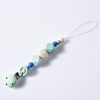 DIY Colorfull Wooden Baby Pacifier Clips Funny Pacifier Chain For Infant Feeding Toddle Teething Chew Toy Dummy Clips BPA Free