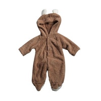 Baby Rompers Autumn Winter Warm Newborn Baby Girl Clothes Set Cute 3D Bear Ear Jumpsuit Baby Boy Clothes Set Baby Clothing Sets